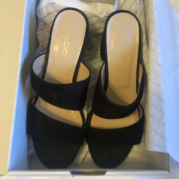 ALDO - Suede Heeled Sandals - Picture 3 of 7